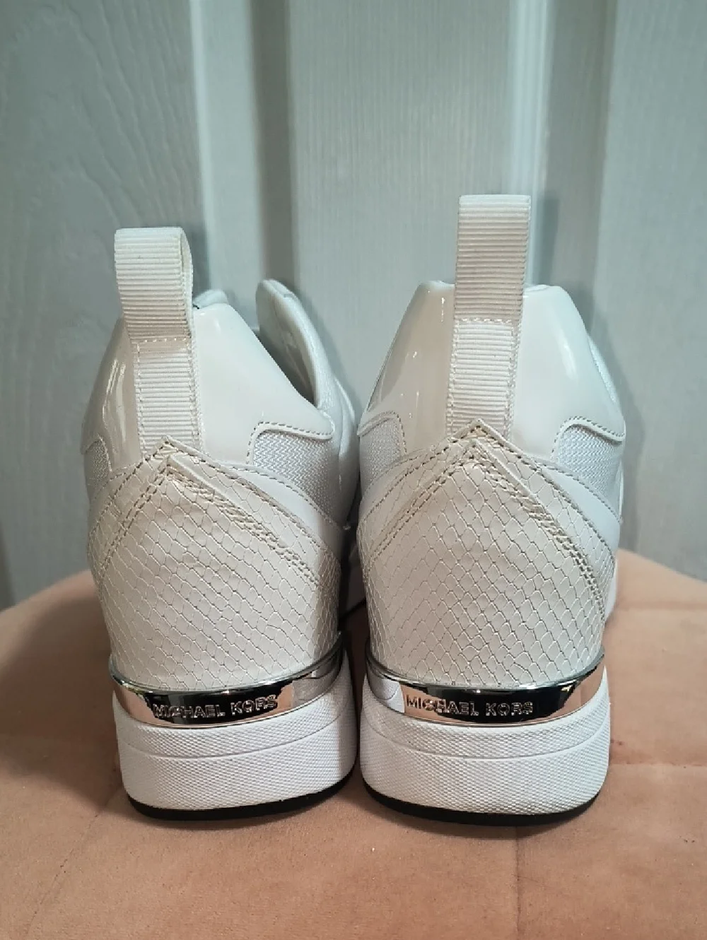 Michael Kors Maven Mixed-Media Slip-On Trainer Sneakers Size 9 - Picture 7 of 9